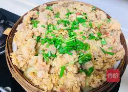 Illustration of how to make steamed mutton with flour 9