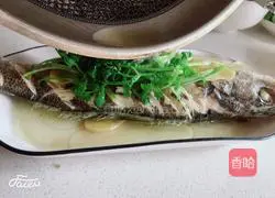 Illustration of steamed sea bass 7