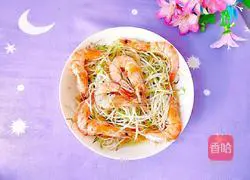 Illustration of how to make steamed bean sprouts and shrimp 13