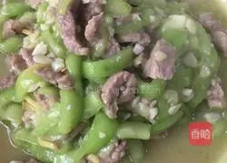 Illustration of how to cook loofah with fried meat 22