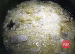 Illustration of how to make pork belly stewed with pickled cabbage 9