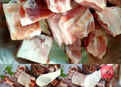 Illustration of how to make salt and pepper pork ribs 1