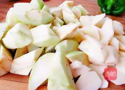 Illustration of how to make three fresh vegetables 2