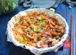 Illustration of how to make tinfoil flower nail powder 9