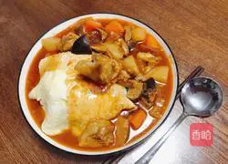 Tomato Red Braised Beef Brisket Omelette Rice Recipe Illustration 7