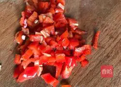 Illustration of how to make red pepper and toon egg pancake 2