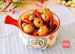 Illustration of how to make braised five-spice quail eggs 12