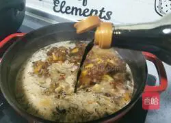 Illustration of braised pork rice bento 17