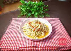 Illustration of how to make fried meat with golden mushrooms 11