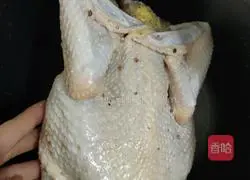 Illustration of rice cooker baked chicken 4