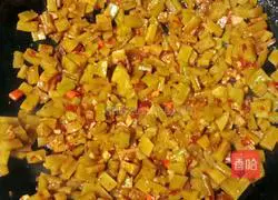 Illustration of how to make the tribute vegetable minced meat bento 9