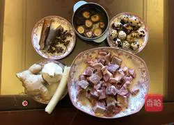 Beef brisket rice with sauce Illustration of how to do it 1