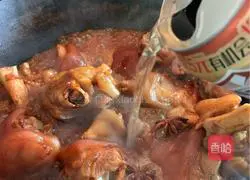 Illustration of home-cooked soybean pig's trotters 7