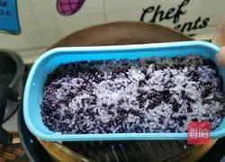 Illustration of how to make fried shredded pork with lotus and two-color rice bento 10