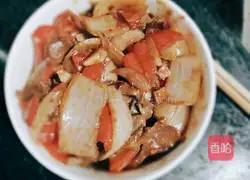 Illustration of how to make fried chicken gizzards with onions 6