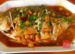 Illustration of braised golden pomfret 9