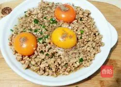 Illustration of how to make steamed eggs with minced meat 6