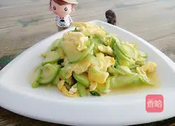 Illustration of how to make zucchini scrambled eggs 12