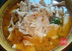 Illustration of how to make boiled pork slices 12