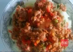 Illustration of how to make steamed winter melon with minced meat 9