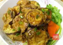 Illustration of how to make fish-flavored eggplant boxes 11