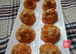 # Steamed Vegetables# Golden Pumpkin Steamed Meatballs Recipe Illustration 7