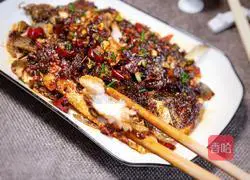 Illustration of grilled crucian carp 18