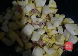 Illustration of how to make fried tomatoes and eggplants with fried buns 3