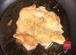 Illustration of how to make teriyaki chicken chop rice 8