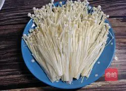 #Hebei cuisine#Garlic enoki mushroom recipe illustration 4