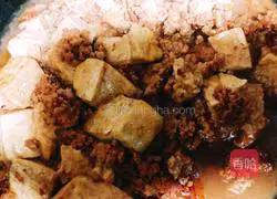 Dinner meal: Illustration of how to make minced tofu 13
