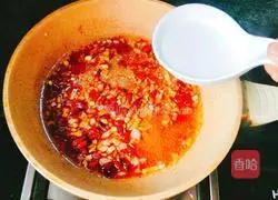 Illustration of how to make bitter melon stuffed with meat 6