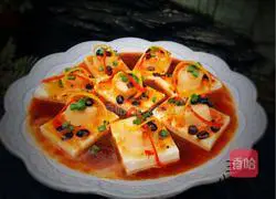 Illustration of how to make steamed tofu with scallops in drum sauce 19