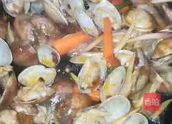 Illustration of how to stir-fry Huajia 4