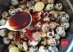 Illustration of how to make braised five-spice quail eggs 8