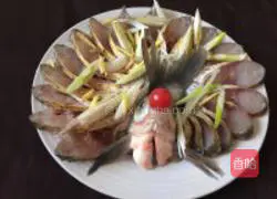 Illustration of how to make peacock spread its tail on Wuchang fish 4