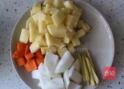 Mutton stewed Illustration of how to make potatoes 1