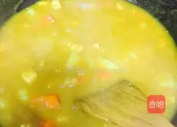Illustration of how to make curry potato and chicken 7