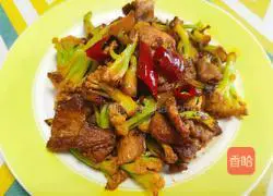 Illustration of how to make stir-fried pork belly and stir-fried cauliflower 8