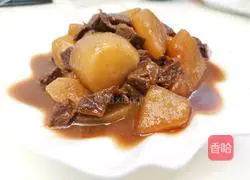 Illustration of how to make braised beef brisket with radish 13