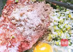 Illustration of how to make shepherd's purse and pork meatballs 3