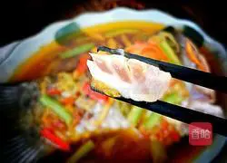 Illustration of how to make steamed fish tail with chopped pepper sauce 9