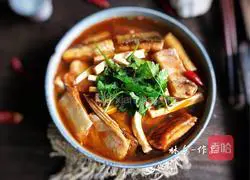 Illustration of how to stew cured fish with dried tofu 13