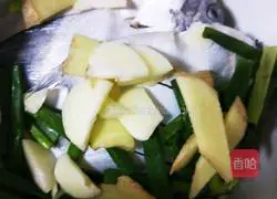 Illustration of how to make steamed pomfret 12