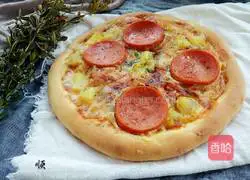 Home Version of Hawaiian Pizza Recipe Illustration 13