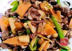 Illustration of how to make spicy and sour pig heart 9