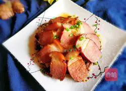 Illustration of how to make steamed bacon with dried beans 13