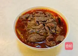 Illustration of home-style boiled beef slices 9