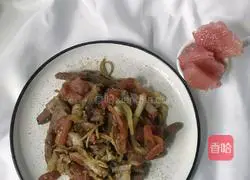 Black pepper beef tenderloin fried noodles (Illustration of how to reduce fat 8