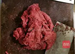 Minced beef without chewing Illustration of how to do it 1